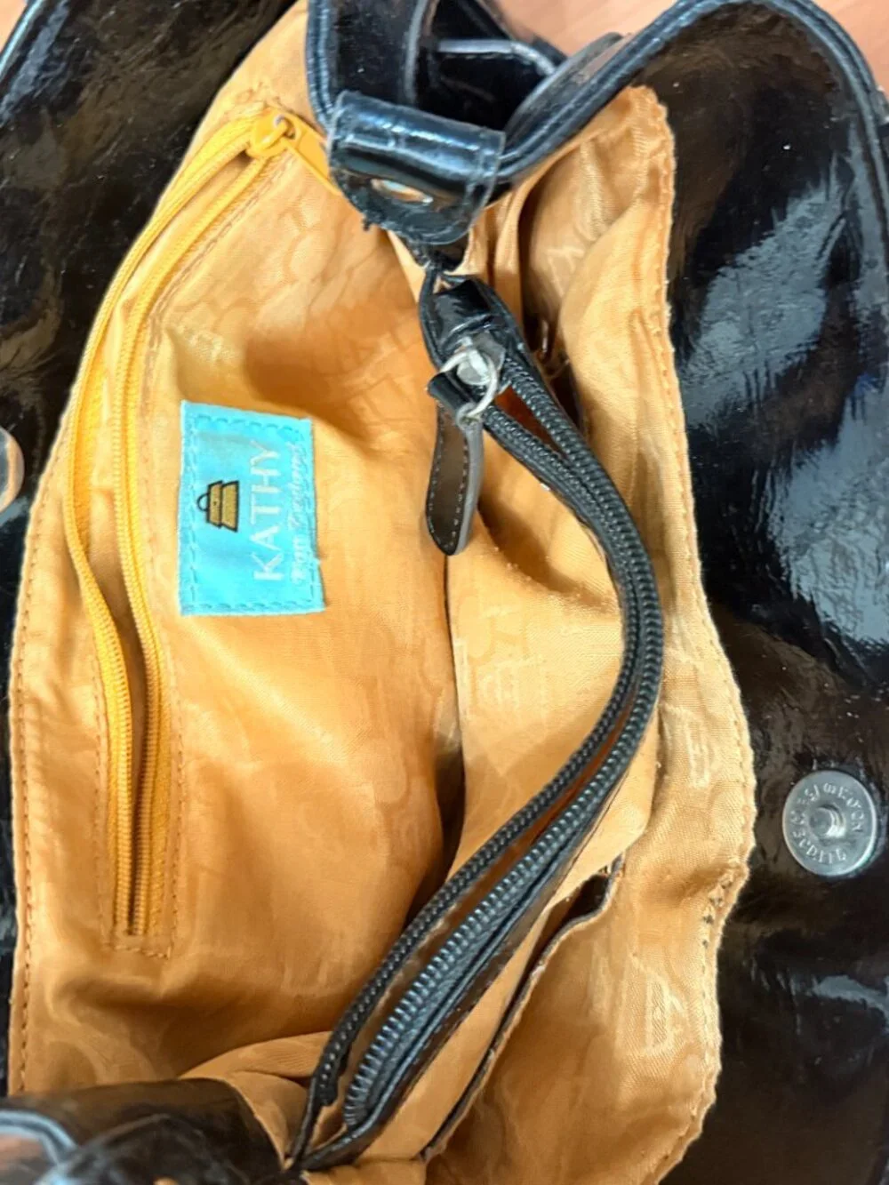 Kathy Van Zeeland Black & Silver Purse